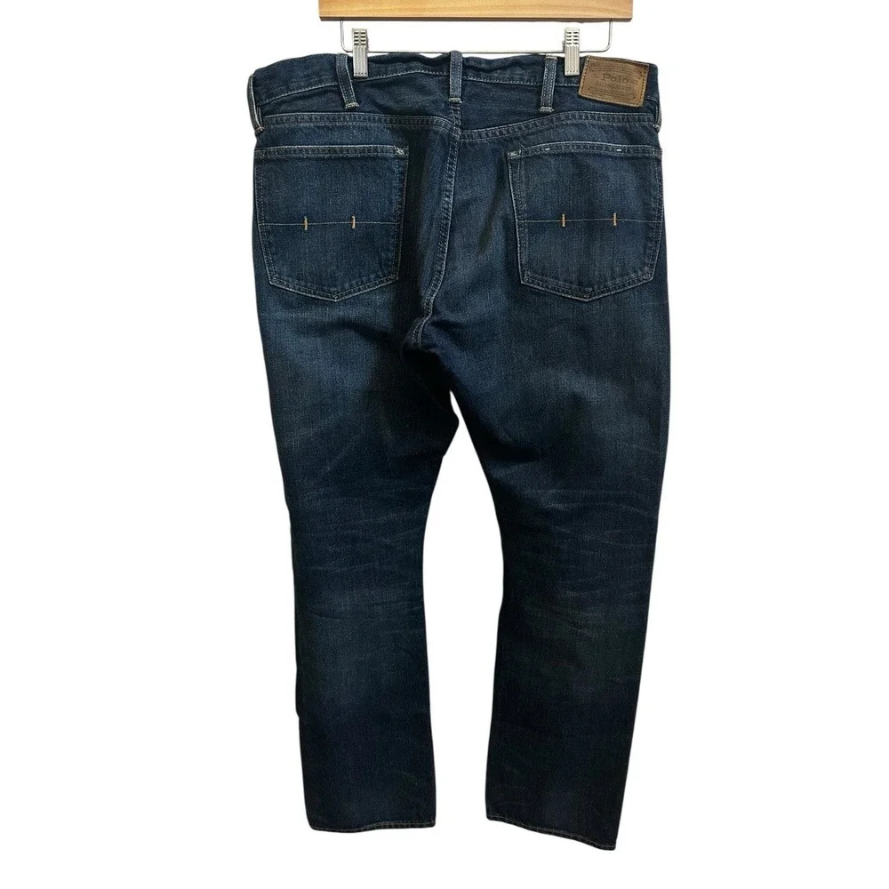 Polo Ralph Lauren Mens‎ Jeans Morris Wash Varick Slim Straight Dungarees 38 X 32